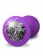 Фиолетовая анальная пробка с прозрачным стразом Her Little Gems Small Plug - 7,4 см. - Pipedream - купить с доставкой в Москве