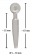 Серебристый уретральный плаг Penisplug Come Thru - 6,7 см. - Orion - купить с доставкой в Москве