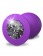 Фиолетовая анальная пробка со стразом Her Little Gem Large Plug - 9,5 см. - Pipedream - купить с доставкой в Москве