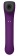 Фиолетовый клиторальный стимулятор Caldo с функцией вибратора - 19 см. - САТИСФАКЕР