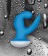 Голубой вибромассажер Femme Vibrating G Spot Rocker Blue - 13,8 см. - NS Novelties