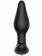 Черная анальная вибропробка Carl с пультом - 16,4 см. - Winyi