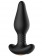 Черная анальная вибропробка Carl с пультом - 16,4 см. - Winyi