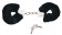 Металлические наручники с черной опушкой - Orion - купить с доставкой в Москве