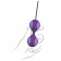 Фиолетовые вагинальные шарики дуэт STELLA II со сменным грузом - Jopen