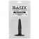 Маленькая чёрная анальная пробка Basix Rubber Works Mini Butt Plug - 10,8 см. - Pipedream