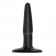 Маленькая чёрная анальная пробка Basix Rubber Works Mini Butt Plug - 10,8 см. - Pipedream