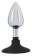 Хромированная анальная пробка Metal Plug with Suction Cup на присоске - 10,2 см. - Orion