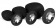 Набор из 3 черных анальных пробок со стразами Diamond Plug Set - Easy toys - купить с доставкой в Москве