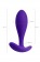 Фиолетовая удлиненная анальная втулка  - 7,2 см. - Штучки-дрючки