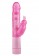 Розовый вибратор BUNNY OA BUDGET VIBE W DOTS с клиторальным стимулятором - 25 см. - Toy Joy