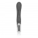 Серый вибратор Embrace Bunny Wand - 21 см. - California Exotic Novelties