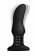 Черная вибропробка Model M Curved Rimming Plug with Remote - 15 см. - XR Brands