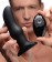 Черная вибропробка Model M Curved Rimming Plug with Remote - 15 см. - XR Brands