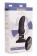 Черная вибропробка Model M Curved Rimming Plug with Remote - 15 см. - XR Brands