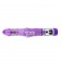 Фиолетовый вибратор с клиторальной бабочкой, ротацией и движением Up/Down - 24 см. - Baile