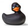 Черный вибратор-уточка I Rub My Duckie 2.0 - Big Teaze Toys - купить с доставкой в Москве