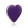 Фиолетовый вибратор-сердечко Heart Vibe - Rianne S