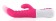 Ярко-розовый стимулятор-кролик Punch G - 23,7 см. - Aisnn