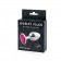 Серебристая анальная пробка с малиновым кристаллом - 7,2 см. - Anal Jewelry Plug - купить с доставкой в Москве