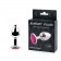 Серебристая анальная пробка с малиновым кристаллом - 7,2 см. - Anal Jewelry Plug - купить с доставкой в Москве