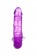 Фиолетовый двухсторонний фаллоимитатор с вибропулей - 35 см. - Toyfa Basic