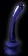Синий стеклянный стимулятор Icicles №89 с силиконовой присоской - 18 см. - Pipedream
