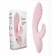 Нежно-розовый вибромассажёр-кролик Classic Kiss - 24 см. - Vandersex