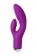 Фиолетовый вибратор с ресничками Anita - 18 см. - JOS
