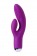 Фиолетовый вибратор с ресничками Anita - 18 см. - JOS
