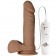 Реалистичный вибратор из Realistic Cock UR3 Brown - 21 см. - Doc Johnson