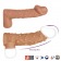 Телесная насадка с пупырышками и открытой головкой Nude Sleeve M - 12 см. - KOKOS - в Москве купить с доставкой