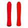 Красный вибромассажер 5  Silicone Wild Passion - 19,1 см. - Erokay
