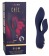 Синий вибромассажер-кролик Chi­c Blossom - 15,75 см. - California Exotic Novelties