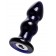 Черная стеклянная вибровтулка - 11 см. - Sexus