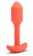 Оранжевая вибропробка для ношения B-vibe Snug Plug 1 - 10 см. - b-Vibe