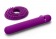 Фиолетовый мини-вибратор Le Wand Baton с текстурированной насадкой - 11,9 см. - Le Wand