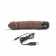 Коричневый вибратор-реалистик 6.5 Girthy Realistic Vibrator - 19 см. - PowerCocks купить в Москве с доставкой в Orgasmix.ru Коричневый вибратор-реалистик 6.5 Girthy Realistic Vibrator - 19 см. - PowerCocks