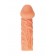 Телесная закрытая насадка с венками Cock Sleeve Size S - 13,8 см. - KOKOS - в Москве купить с доставкой