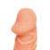 Телесная закрытая насадка с венками Cock Sleeve Size S - 13,8 см. - KOKOS - в Москве купить с доставкой