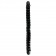 Черный двухголовый фаллоимитатор Basix Rubber Works 18  - 45 см. - Pipedream