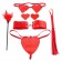 Набор для бондажа Sweetheart Bondage Kit Red - Pipedream - купить с доставкой в Москве