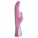 Розовый вибратор VIBE THERAPY DELIGHT с клиторальным стимулятором и вращением ствола - 23,5 см. - Vibe Therapy