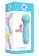 Голубой вибромассажер CARA SMALL WAND BLUE - 14 см. - Toy Joy