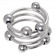 Малое металлическое кольцо под головку пениса - ToyFa - купить с доставкой в Москве