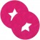 Розовые круглые пестис со звёздочками - Shots Media BV купить с доставкой
