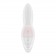 Белый вибратор с вакуумным стимулятором Supernova - 16,9 см. - Satisfyer