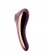 Фиолетовый вибромассажер Dual Kiss с вакуумной стимуляцией - Satisfyer