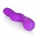 Фиолетовый вибромассажер Impress Tongue со стимуляцией клитора - 18 см. - California Exotic Novelties
