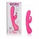 Розовый вибромассажер Impress Rabbit со стимуляцией клитора - 18 см. - California Exotic Novelties